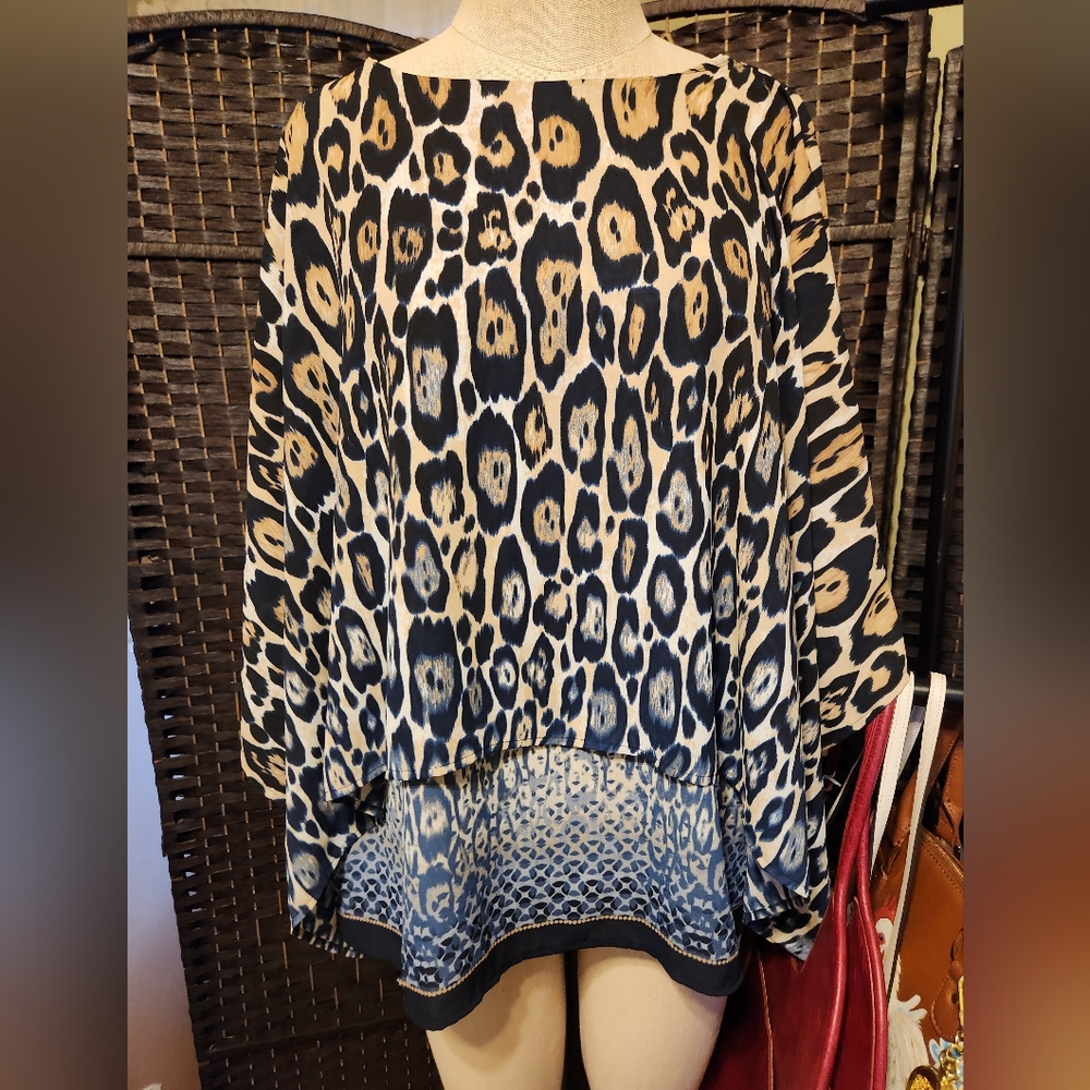 Leopard Print Women's Blouse